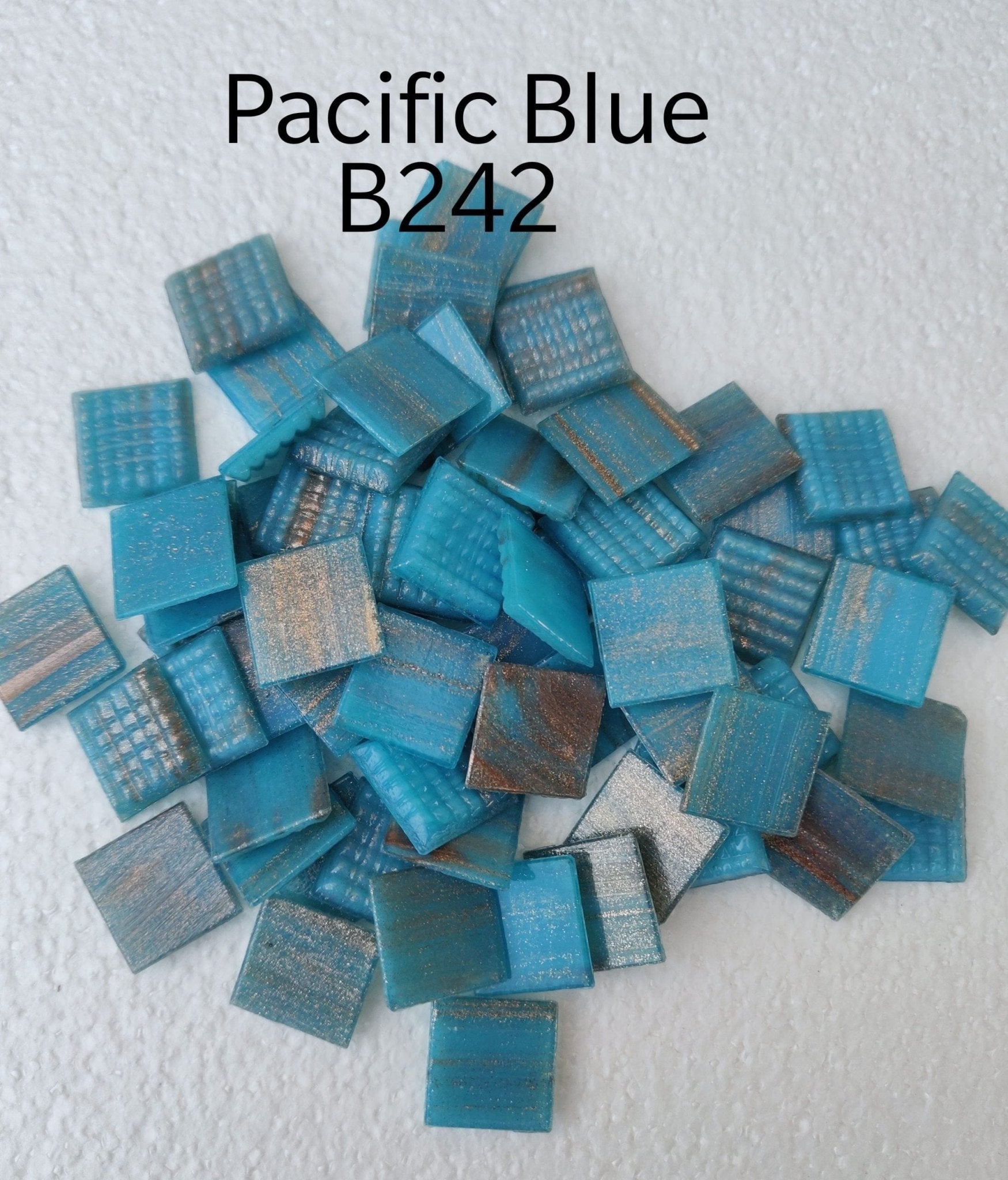 Pacific Blue-B242 - 2cm Glass Mosaic